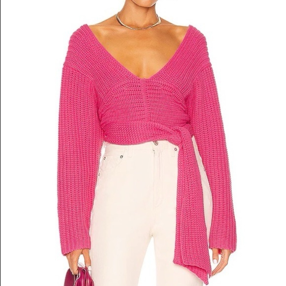 Perfect Game Knit Sweater in Rouge Pink
ATOIR